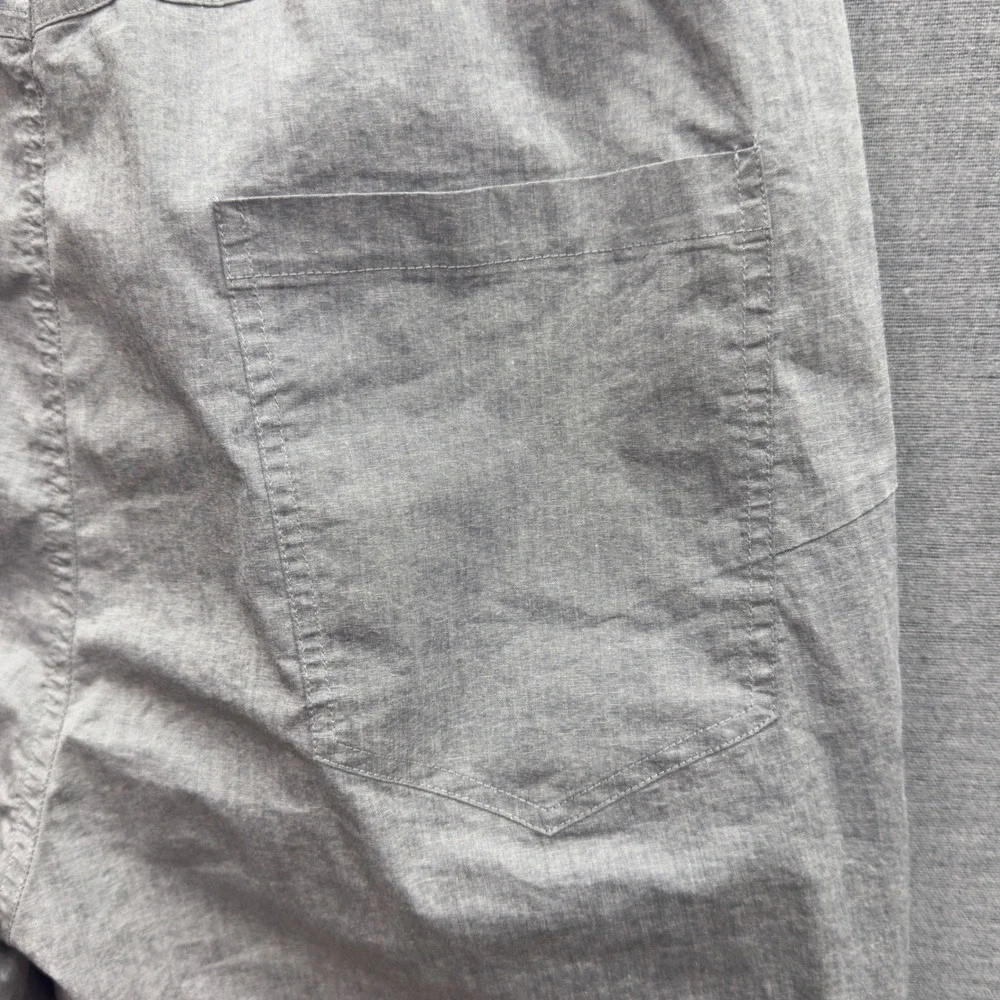 ORTTU Mens London Pants Gray Cropped Tapered Belted Elastic Waist‎ Size M